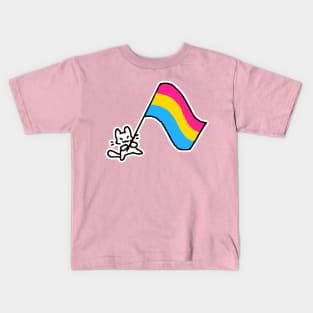 pan flag kitty Kids T-Shirt